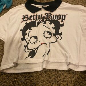 Cropped Betty Boop shirt